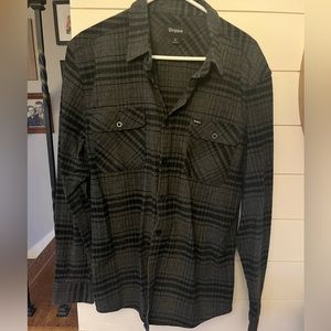 Brixton button up flannel.  Size Large